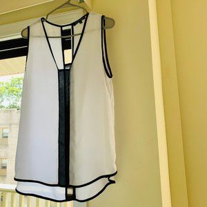 Black and White Blouse